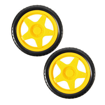 8 Pcs Smart Robot Rubber Tyres Wheels For  TT Motor