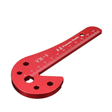 YX5 Woodworking Center Finder Scriber 45 Degree Angle Line Caliber Aluminum Alloy Aids Center Line M