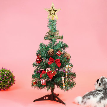 Tabletop Artificial Small Christmas Tree Artificial Lit LED Indoor Decorations