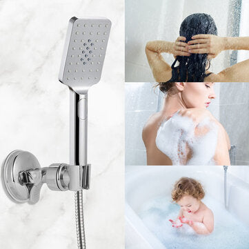 Universal Adjustable Hand Shower Holder Suction Cup Holder Full Plating Shower Rail Head Holder Bath