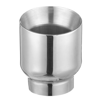 Universal Stainless Steel Exhaust Muffler Double Wall Round Slant 3 Inch Inelt 4 Inch Outlet