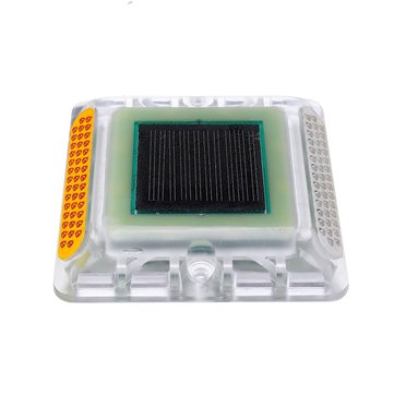 Solar Powered LED Outdoor Garden Ground  Road Stud Light Traffic Path Deck Dock Step Warning Lamp