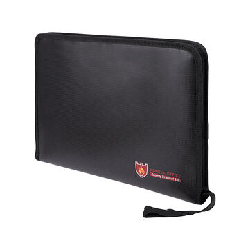 Fireproof File Folder Portable Heat Resistant Document Bag Bills Storage Organizer Home School Busin