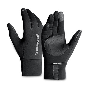 Motocycle Touch Screen Winter Gloves Thermal Warm Velvet Lined Anti Skid Racing Cycling (SIZE 3: XL)