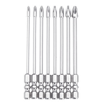 BROPPE 10Pcs 100mm Length Impact Phillips Screwdriver Bit High Tor... (DIAMETER: 6.35MM | TYPE: K10)