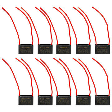 10pcs CBB61 450V 0.8uf Starting Capacitance AC Fan Capacitor CBB Motor Run Capacitor 450V 0.8F