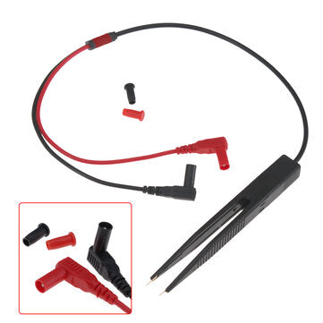 ANENG SMD Chip Component LCR Testing Tool Multimeter Pen Tweezer Red