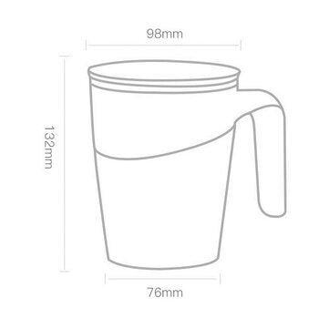 Fiu 470ML Not Pouring Cup From Xiaomi Youpin Stainless Steel Magical Sucker Splash Proof Mug