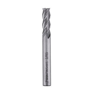 Drillpro 5pcs 1/8-5/16 Inch Imperial Milling Cutter High Speed Steel CNC Cutter Spiral End Mill