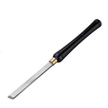 Drillpro High Speed Steel Lathe Chisel Wood Turning Tool with Wood Handle Woodworking Tool (TYPE: D)