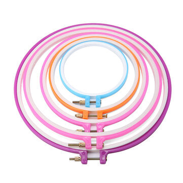 77Pcs Embroidery Circles Set 50 Colors Thread Sewing Tool Adjustable Skein