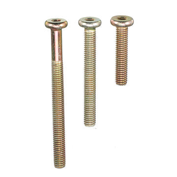 Suleve 125Pcs High Precision Hex Socket Head Cap Screw Bolts and Barrel Nuts Furniture Connecting Sc