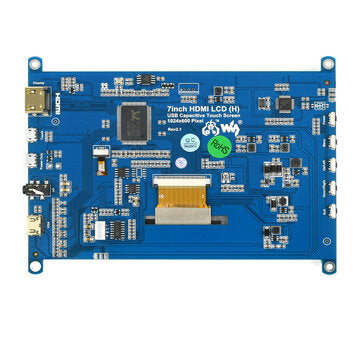 Waveshare 7 inch LCD Capacitive Touch Screen 1024*600 HDMI LCD Screen Display IPS For JETSON NANO