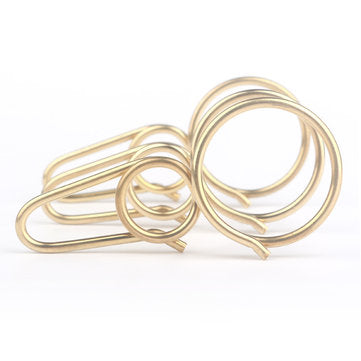 Vintage 8-shaped Brass Keychain Handcraft Belt Buckle Key Ring