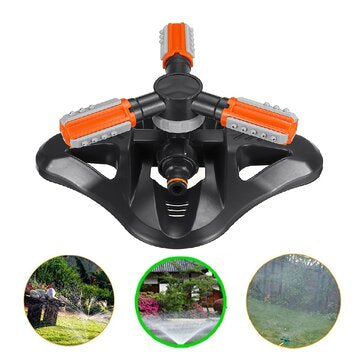 Three-prong Rotating Multifunctional Omni-directional Convenient Automatic Irrigation Sprinkler with