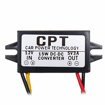 CPT-UL-1 Waterproof 12V to 5V 3A 15W DC to DC Converter Regulator CPT Car Power Converter Step Down