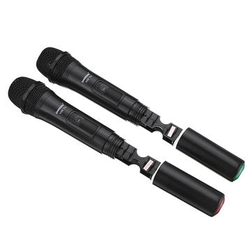 UHF USB 3.5mm 6.35mm Wireless Microphone Megaphone  Mic with Receiver for Karaoke Speech Loudspeaker
