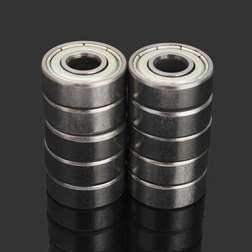 Machifit 10pcs 6x17x6mm 606zz Steel Sealed Shielded Deep Groove Ball Bearing