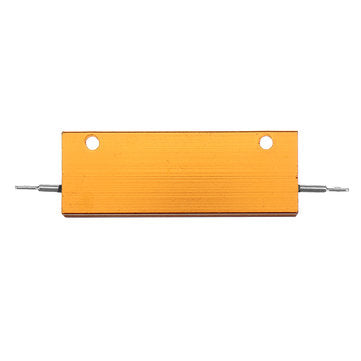 5pcs RX24 100W 8R 8RJ Metal Aluminum Case High Power Resistor Golden Metal Shell Case Heatsink Resis