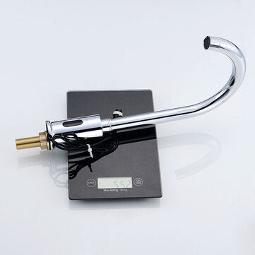 Zinc Alloy Automatic Infrared Sensor Kitchen Basin Sink Faucet Smart Touchless Sink Single Cold Tap