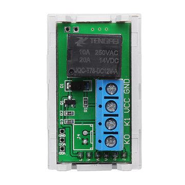 5pcs Mini 12V 20A Digital LED Dual Display Timer Relay Module With Case Timing Delay Cycle