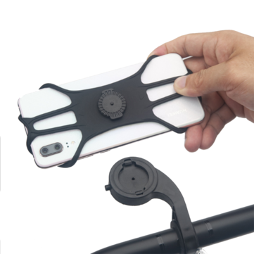 Phone Holder 360 Rotating Bracket Removable Handlebar Mount Universal For Motorcycle Riding Automo