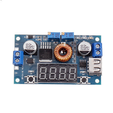 XL4015 5A High Power 75W DC-DC Adjustable Step Down Module LED Voltmeter Power Supply Module