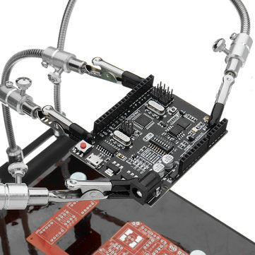YP-004 PCB Fixture Base Arms Soldering Station PCB Fixture Helping Hands Electronic DIY Tools with U