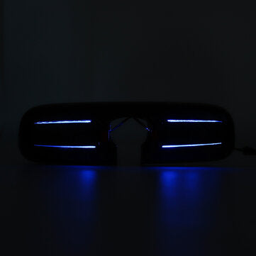 Carbon Fiber Look Car Interior Rear View Mirror Cover With Blue Light For HONDA CIVIC CRV ODYSSEY