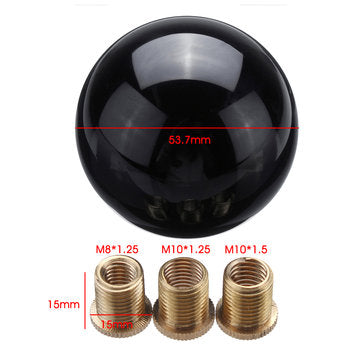 Universal Car Shift Knob Head Ball Head Round Ball With 3 Metal Adapter