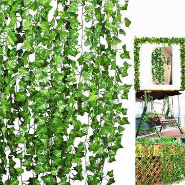 10Pcs Artificial Trailing Ivy Vine Leaf Ferns Greenery Garland Plants Foliage Flowers Decorations