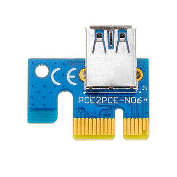 3pcs PCI Express PCI-E 1X to 16X Riser Card 6Pin PCIE USB3.0 SATA Expansion Cable for Miner Mining B