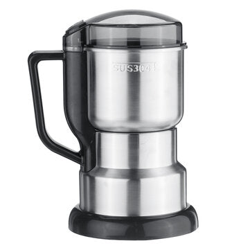 Electric Coffee Grinder Stainless Grain Food Bean Grinding Powder Crusher 400W