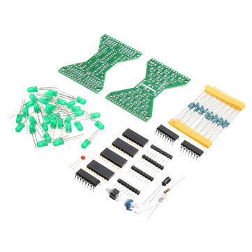 DC 5V Green DIY LED Electronic Hourglass Kit Soldering Practice Spare Parts Module