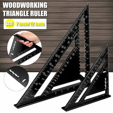 7"/12" Speed Square Rafter Protractor Miter Triangle Angle Square... (SIZE: 12INCH | TYPE: IMPERIAL)