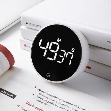XIAOMI MIIIW Mute Timer Alarm Clock Rotating Timing LED Display Kitchen Digital Timer Magnetic Sucti