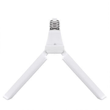 AC85-256V 30W E27 LED Bulb 2 blades Foldable Fan Blade Adjustable Ceiling Lamp for Indoor Home Use
