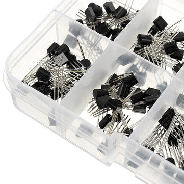 1000pcs 10 Values Transistor Assortment Kit Transistors Box Pack 100pcs Each Value S9012 S9013 S9014