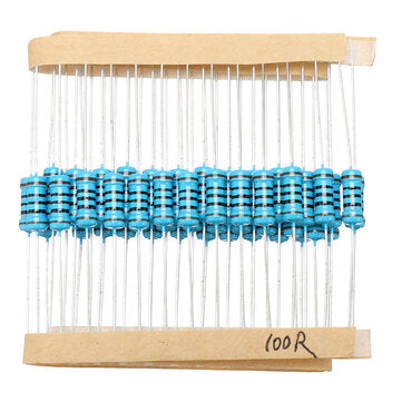 500pcs 1W Metal Film Resistor 1% 100 ohm Resistance