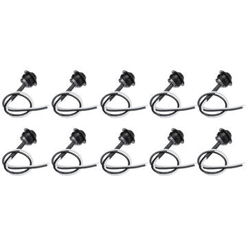 10Pcs Blue Light 12V-24V LED Clearance Side Marker Indicators Lights Lamp Lorry Truck Boat Trailer B