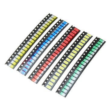 500Pcs 5 Colors 100 Each 5730 LED Diode Assortment SMD LED Diode Kit Green/RED/White/Blue/Yellow