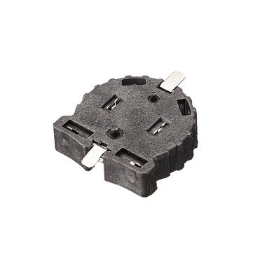 CR1220 Battery Holder In-line Button Battery Cell Sockets Case Black Plastic Housing