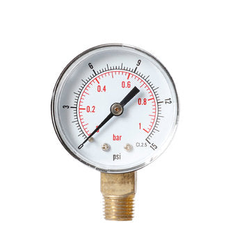 TS-Y504-15/30/60/100/160/300psi 52mm Dial 1/4 BSPT Pressure Gauge (TYPE: C)