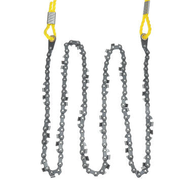 48" 64 Sections 40 Blades Outdoor High Reach Tree Hand Rope Chain Saw Blades on Both Side Portable T