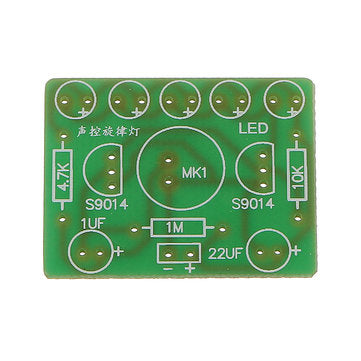 10pcs DIY Voice Controlled Melody Light 5MM Highlight DIY LED Flash Electronic Training Kit