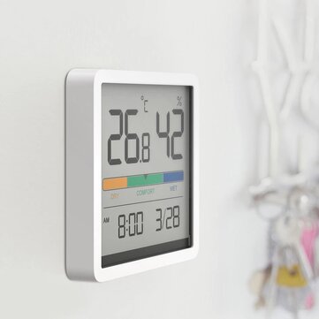 XIAOMI Miiiw Mute Temperature Humidity Clock Digital Hygrometer Alarm Clock Indoor Thermometer Humid