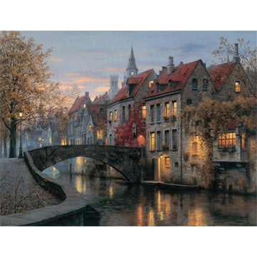 40x30cm Cityscape River Print Art Paintings Picture Poster Home Wall Art