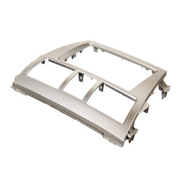Car Stereo Panel Fascia 2 Din Silver Frame For Toyota Vios Yaris Sedan Belta