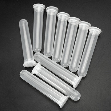10Pcs 20mL Round Bottom Centrifuge Tube Clear Polypropylene EP Tube with Cap