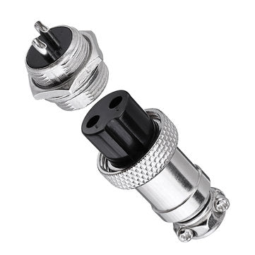 5pcs GX16-2 Pin Male And Female Diameter 16mm Wire Panel Connector GX16 Circular Aviation Connector